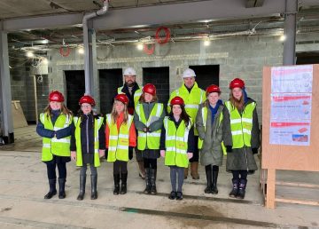 Pupils from St Mary’s Church of England Primary Academy in Welton on tour of new Extra Care Scheme
