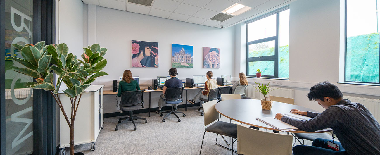 One of the study rooms at the completed King Ecgbert School