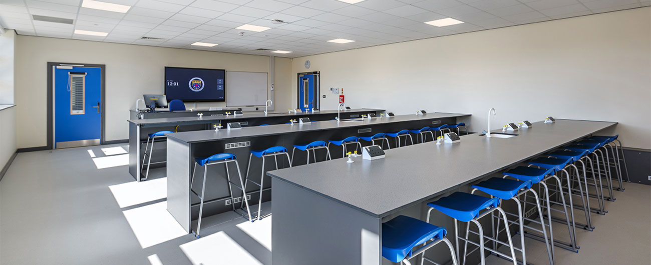 one of the classrooms inside Thurston College by R G Carter