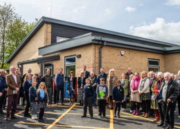 Official opening of the new SEMH Appollo building at Watton School -opening group shot