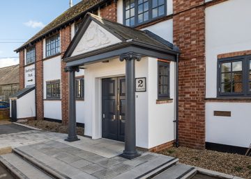 External view of the refurbished research development at Foxton Burlington Press