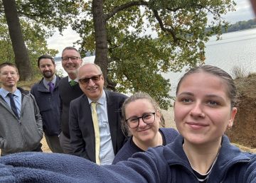 R G Carter Preconstruction team at Orwell Country Park for positive mental health