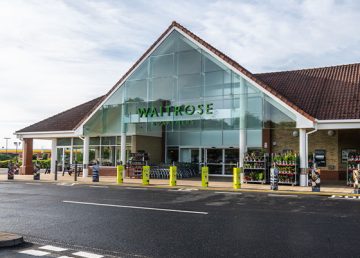 External view of Waitrose Store in Swaffham Norfolk