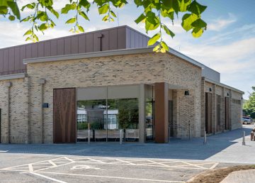 External view of Elm Sports Centre for Simon Balle All Through School