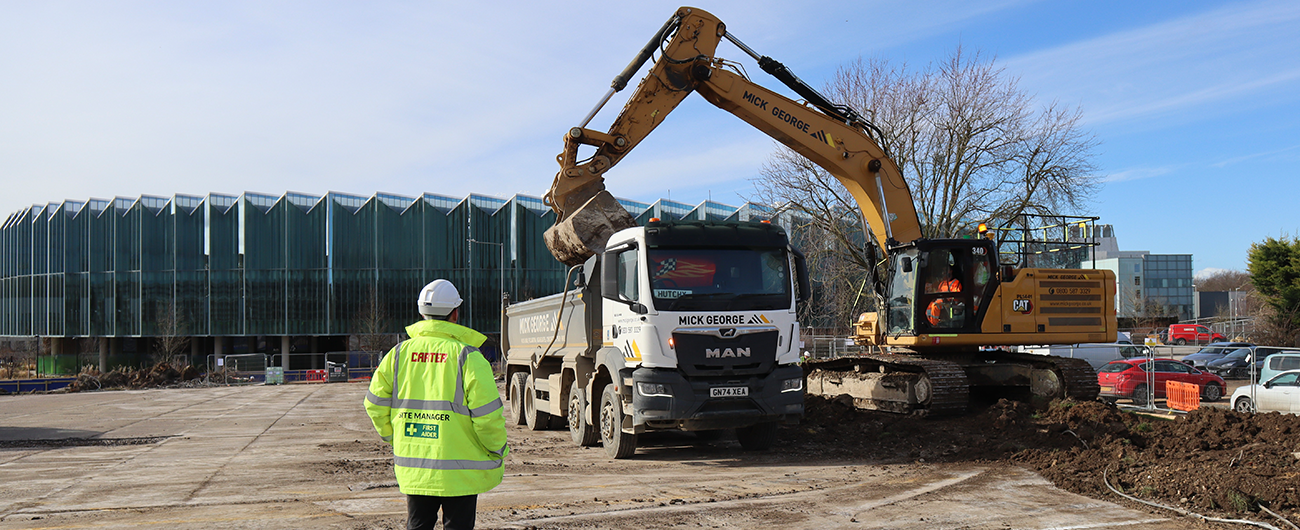 . PHOTOGRAPHS\3.2 Sectors\3.2.8 Healthcare Projects\3.2.8.3 Hospitals\2025\Cambridge Univerosty Hospital - groundworks