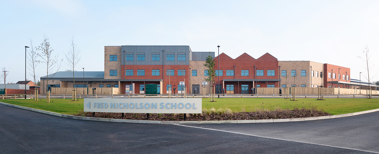 External facade of Fred Nicholson SEN School, Swaffham