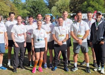 TEAMS TAKE ON CHARIOTS OF FIRE RELAY