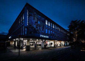 External view of Primark Stevenage at night