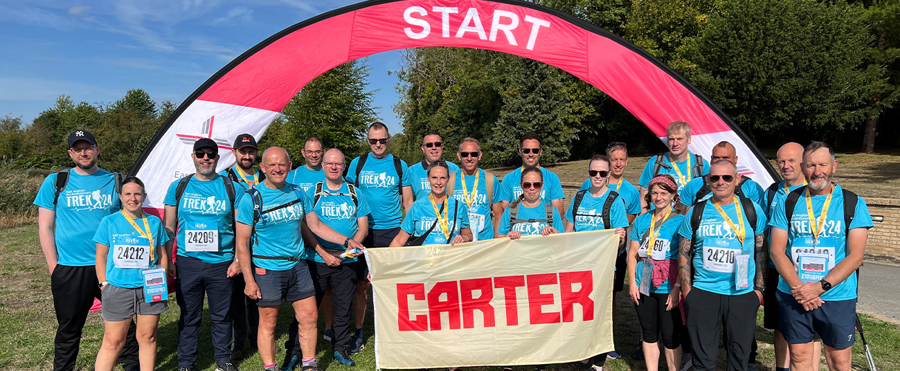 Team at R G Carter completes Trek24 for East Anglia Air Ambulance